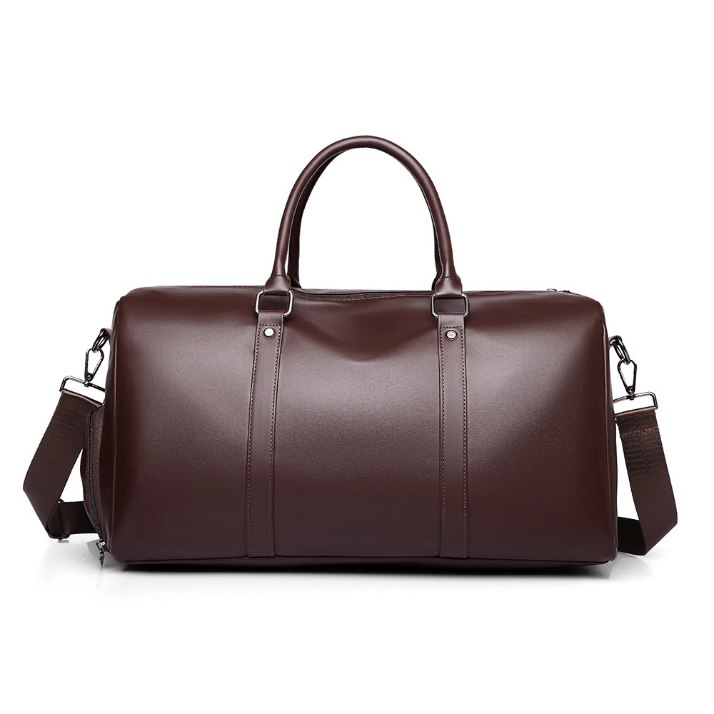 Premium Leather Travel Duffel Bag