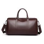 Premium Leather Travel Duffel Bag