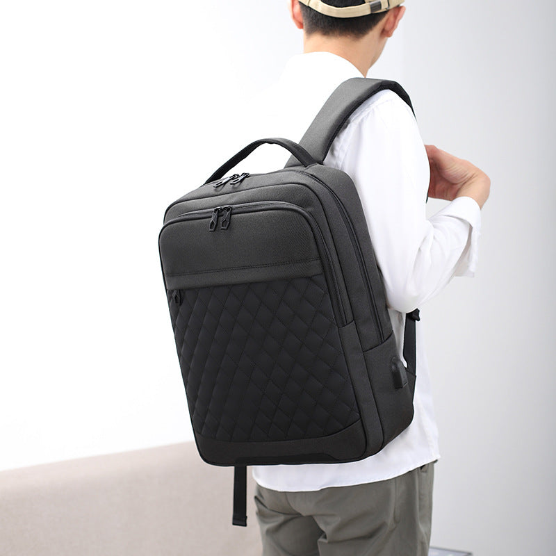 Stylish Quilted Laptop Backpack Calm Wears