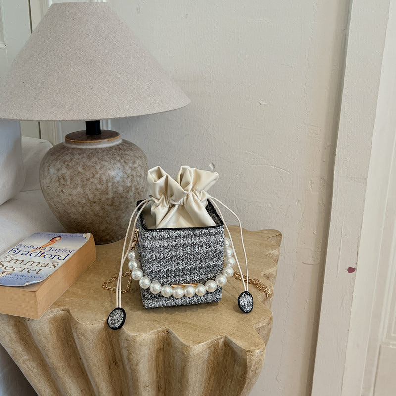 Stylish Textured Mini Handbag
