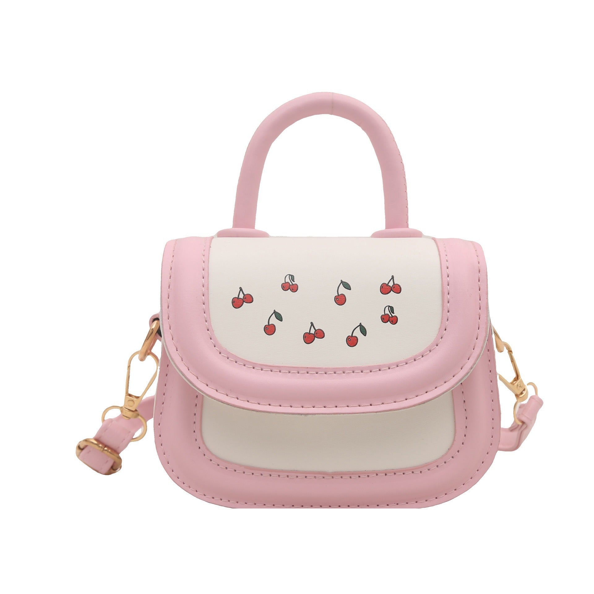 Ladies stylish mini handbag with fruity cherry motif