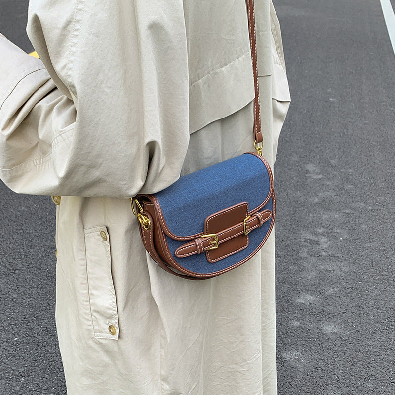 Women’s shoulder bag made of durable denim with leather accents-https://detail.1688.com/offer/968741802907.html-Calm Wears-Braun-nothing-Calm Wears