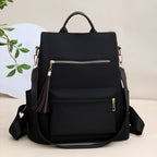 Elegant Multi-Pocket Backpack with Detachable Strap