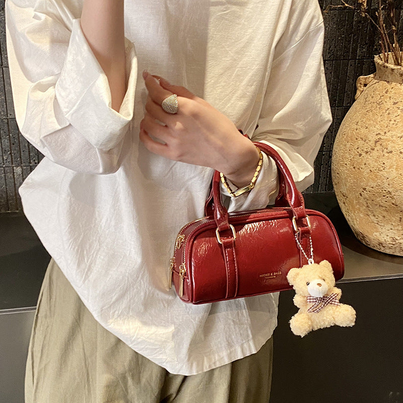Women's mini handbag with playful teddy pendant-https://detail.1688.com/offer/1025333566529.html-Calm Wears-Rot-Size: With pendant-Calm Wears