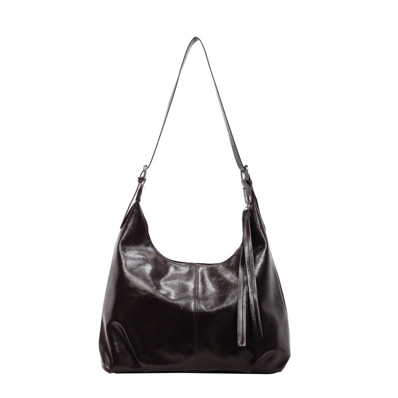 WoLuxurious Soft Leather Shoulder Bag