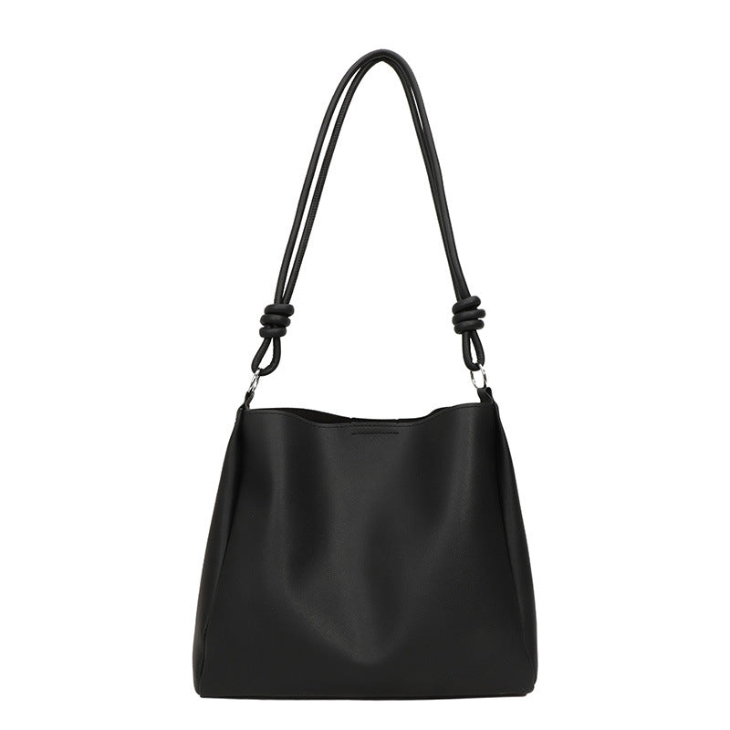 Minimalist Faux Leather Hobo Bag