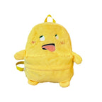 Plush Backpack with Cheerful Face
