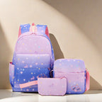 Whimsical Floral Print Backpack Set