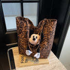 Stuffed Animal Tote Bag with Animal Design