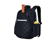Sporty backpack with integrated shoe compartment and pockets for sports accessories