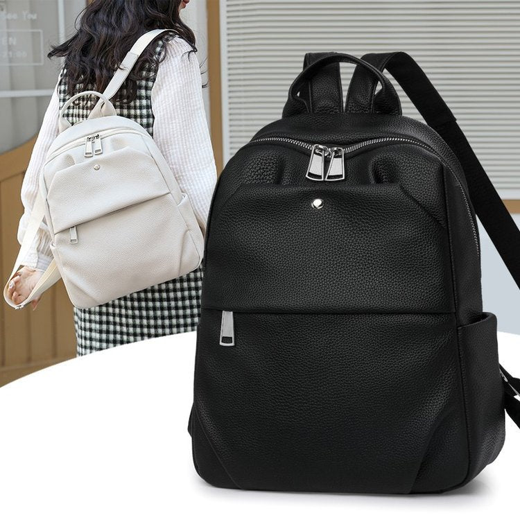 Premium Leather Laptop Backpack Calm Wears