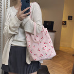 WoPlayful Cherry Print Tote Bag