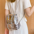 Glamorous Metallic Drawstring Bag
