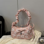 Elegant Floral Embellished Shoulder Bag