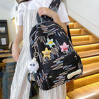Backpack Made of High-Quality, Colorful Material with Playful Applications