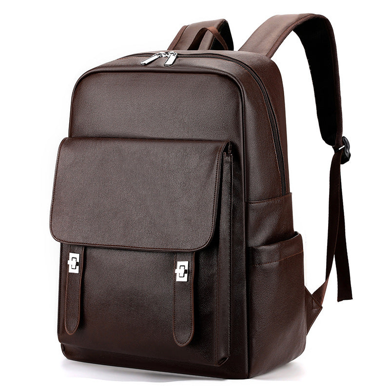 Unisex Elegant Leather Laptop Backpack