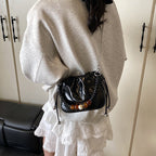 Ladies mini shoulder bag with decorative chain strap and trendy charm-https://detail.1688.com/offer/1026168776931.html-Calm Wears-Black-nothing-Calm Wears