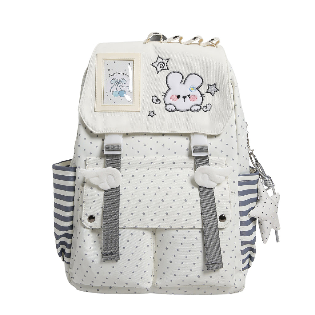 Adorable Plush Bunny-Themed School Backpack