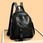 Vintage-Inspired Textured Leather Backpack