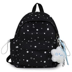 Starry Patterned Plush Backpack