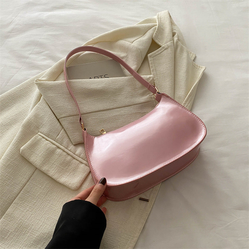 Chic Patent Leather Shoulder Bag