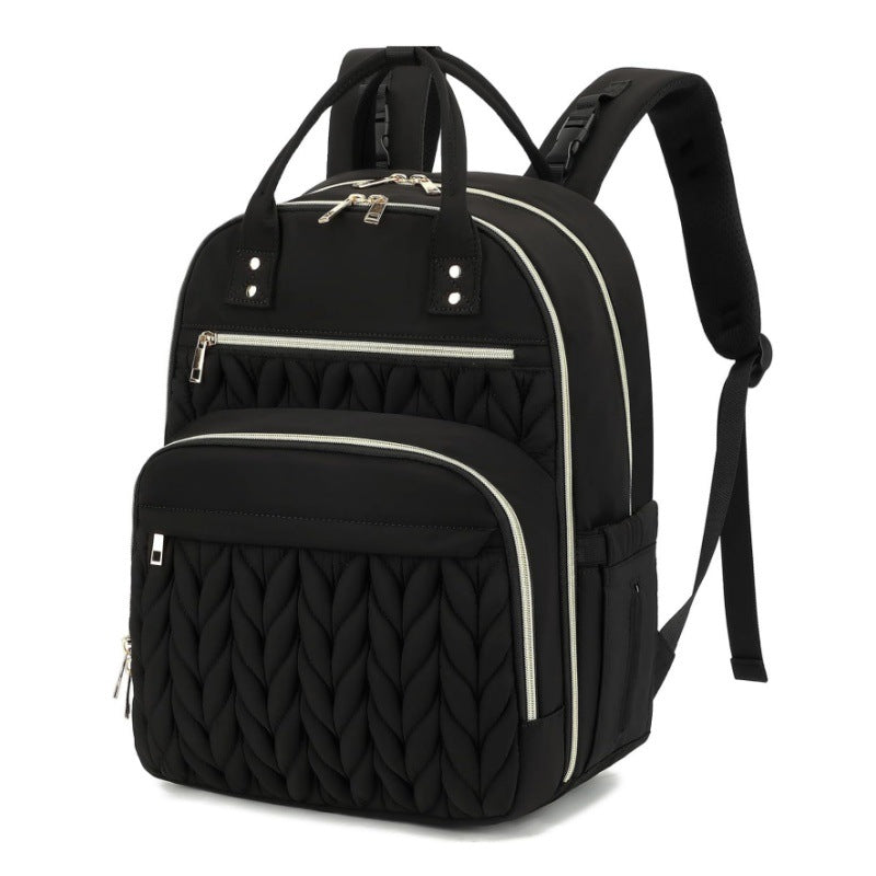 Versatile backpack with padded back-https://detail.1688.com/offer/1046006197164.html-Calm Wears-Black-12*8*17 inch-Calm Wears