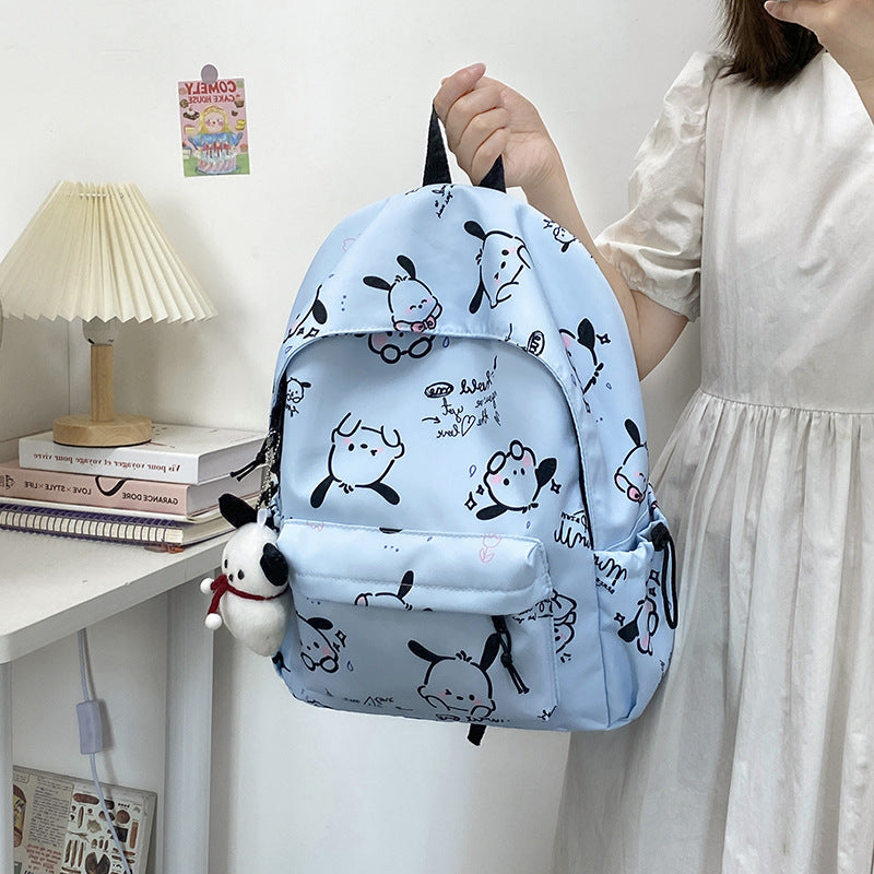 Whimsical Cartoon-Patterned Backpack