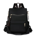 Elegant Multi-Pocket Backpack with Detachable Strap