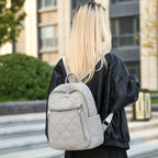 Quilted Multi-Pocket Backpack