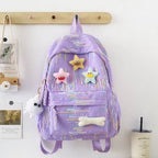 Backpack Made of High-Quality, Colorful Material with Playful Applications