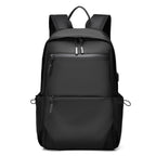 Practical city backpack with multiple compartments and waterproof material