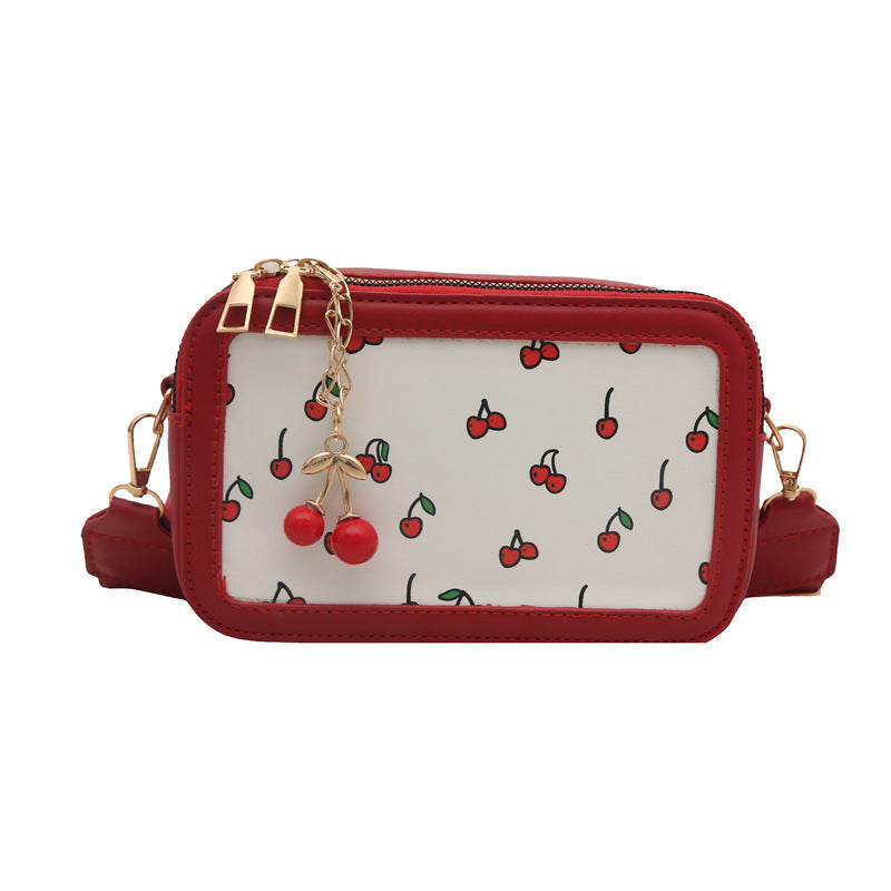 Fun Cherry Print Crossbody Bag