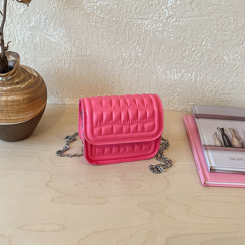 Textured Quilted Mini Crossbody Bag