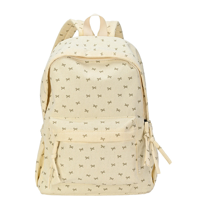 Playful Corduroy Backpack