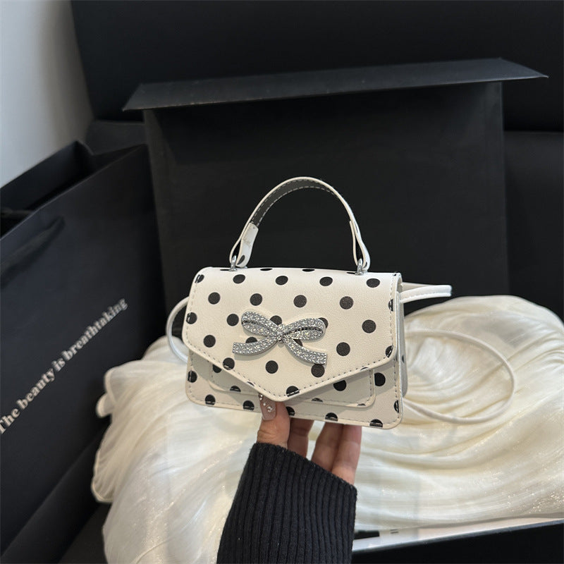 WoElegant Polka Dot Handheld Satchel Bag
