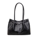 Textured Leather Tote Bag