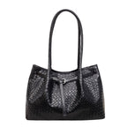 Textured Leather Tote Bag