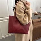 Women's elegant tote bag with structured design-https://detail.1688.com/offer/1028564209359.html-Calm Wears-Khaki-nothing-Calm Wears