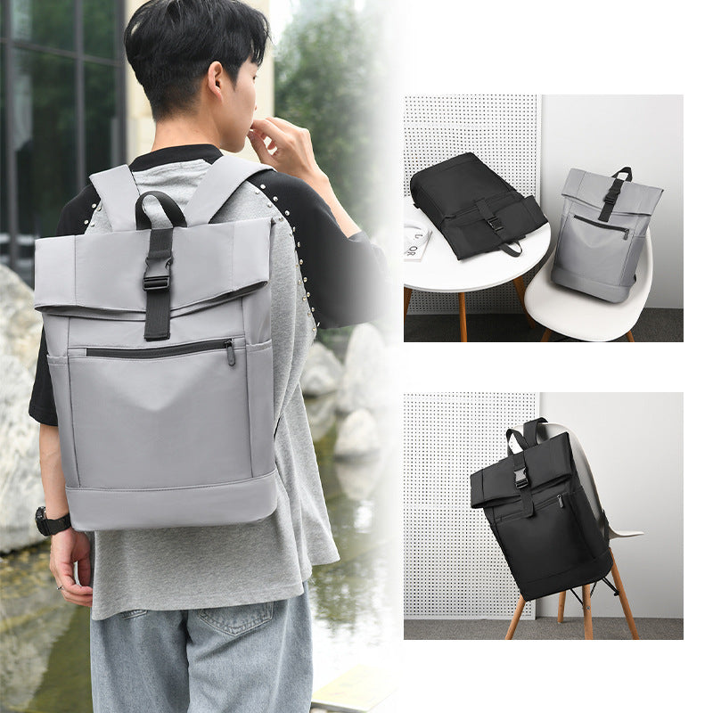 Backpack with Practical Rolltop and Versatile Compartments