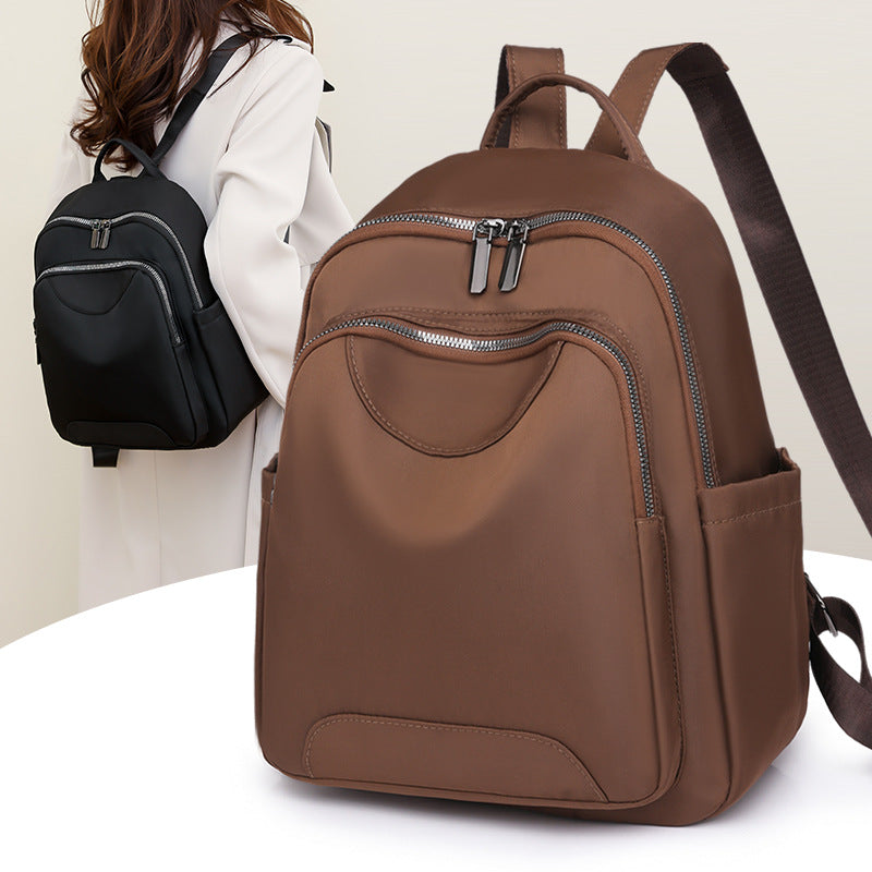Sleek Minimalist Zip-Front Backpack