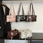 Women's mini handbag with removable charm