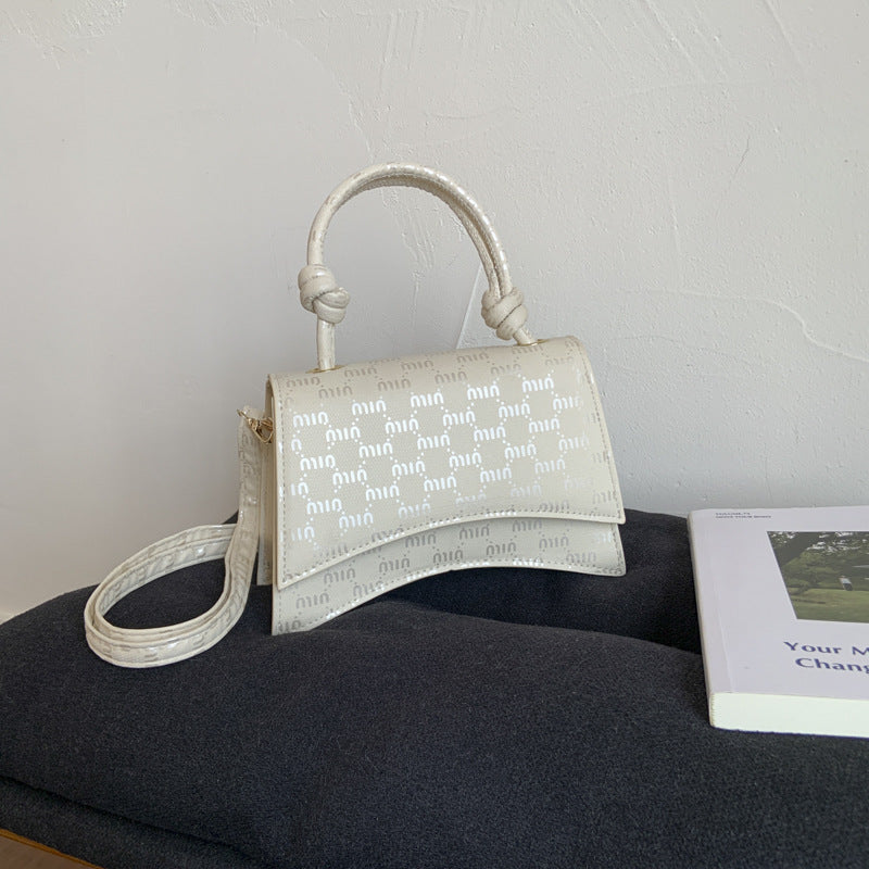 Ladies Mini-Handbag with sophisticated logo design-https://detail.1688.com/offer/958590750551.html-Calm Wears-White-nothing-Calm Wears
