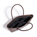 Woven Leather Tote Bag