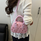 Playful Cherry Print Handbag