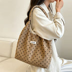 Casual Polka Dot Tote Bag