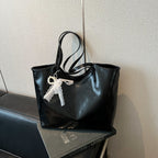 Women's stylish tote bag with practical inner pockets-https://detail.1688.com/offer/914664890411.html-Calm Wears-White-nothing-Calm Wears