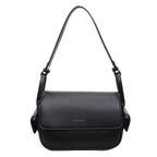 Women’s shoulder bag made of soft, textured leather with adjustable shoulder strap-https://detail.1688.com/offer/1015135723712.html-Calm Wears-Black-nothing-Calm Wears