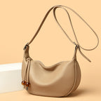 Casual Textured Leather Sling Bag