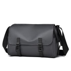Modular Messenger Bag with Water-Repellent Material and Adjustable Shoulder Strap