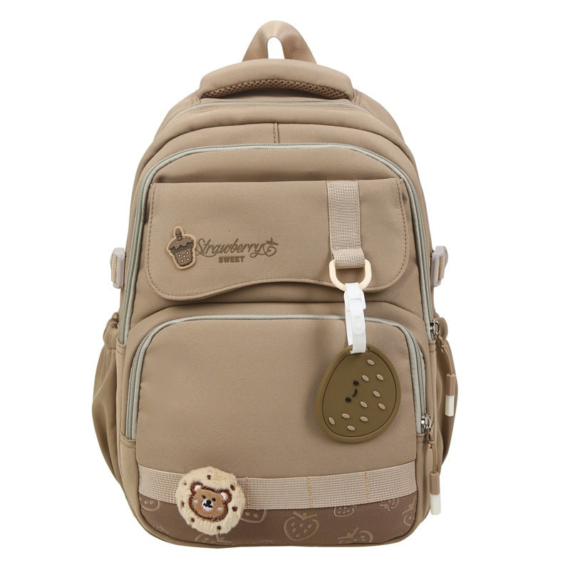 Cute Cartoon-Themed School Backpack-https://detail.1688.com/offer/999664177134.html-Calm Wears-Khaki-Calm Wears